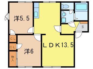 グルンハイムＢの物件間取画像